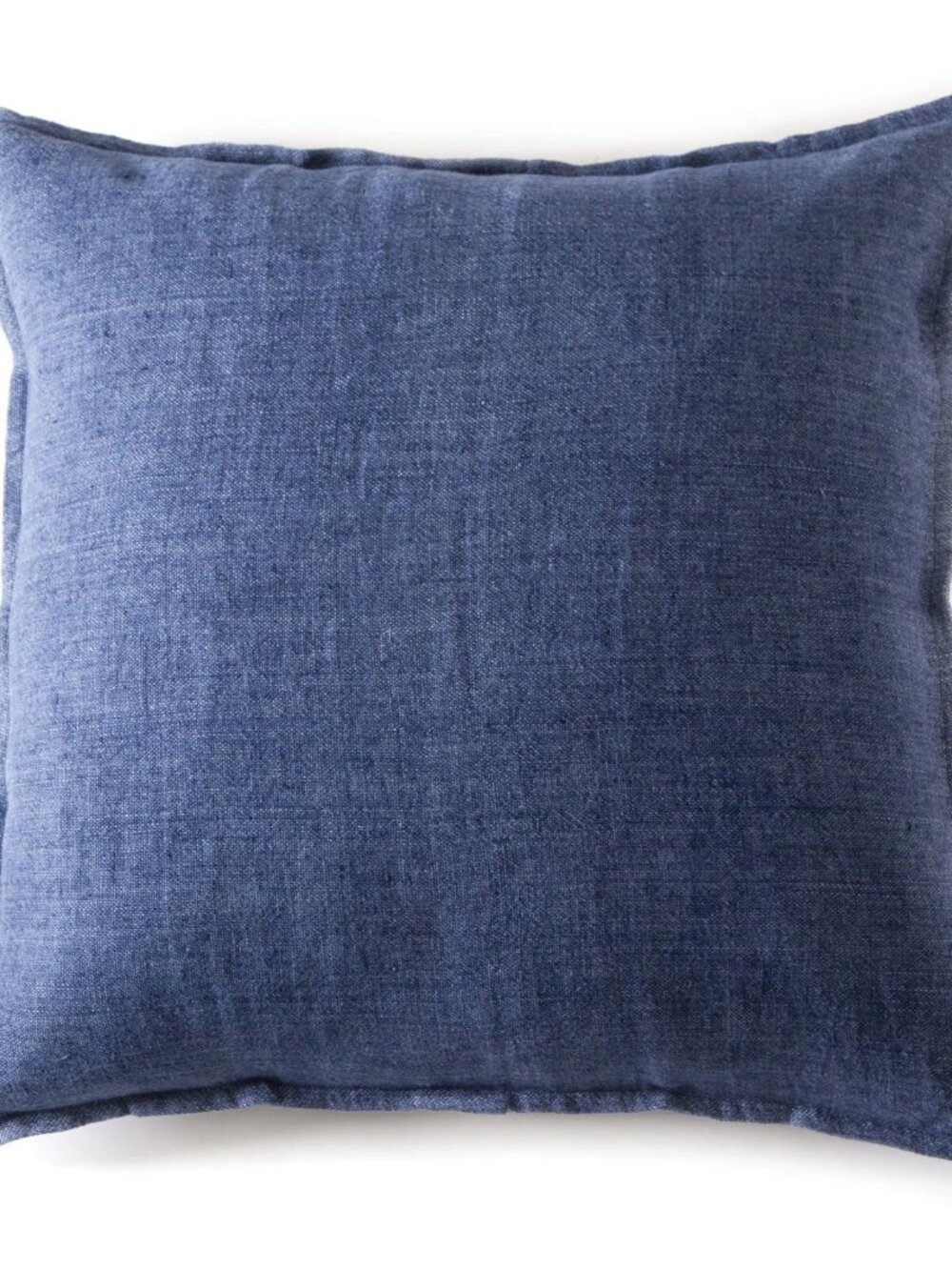 Pom Pom at Home Montauk Indigo Linen Large Euro Pillow Sham blue 28 x 28